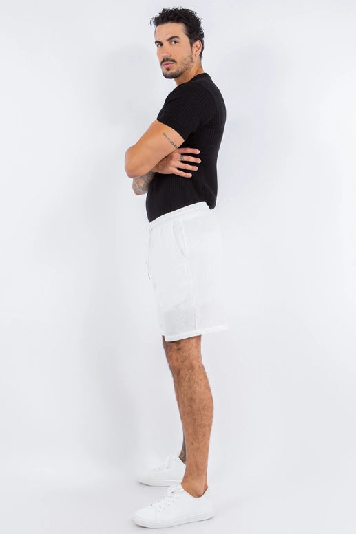 White Antonio Shorts