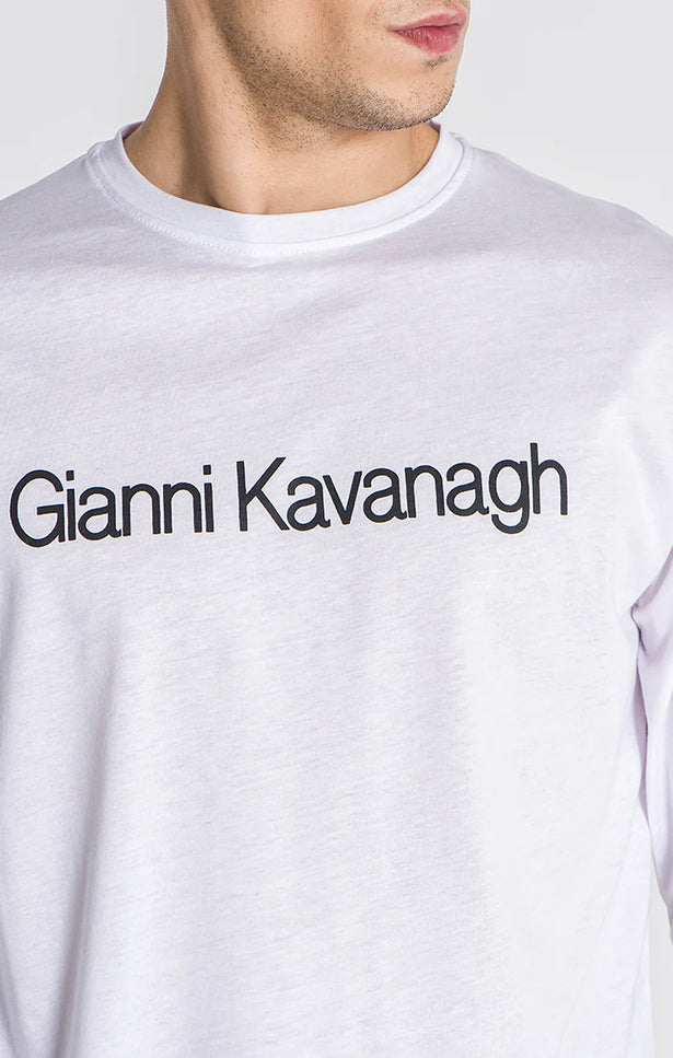 White Essential Maxi Longsleeve Tee-Gianni Kavanagh-Urbanheer