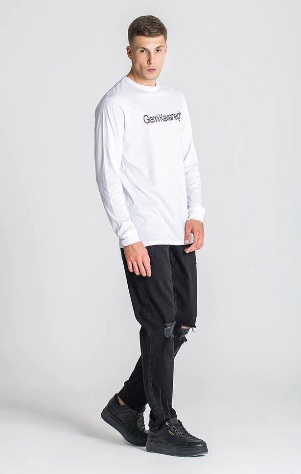 White Essential Maxi Longsleeve Tee-Gianni Kavanagh-Urbanheer