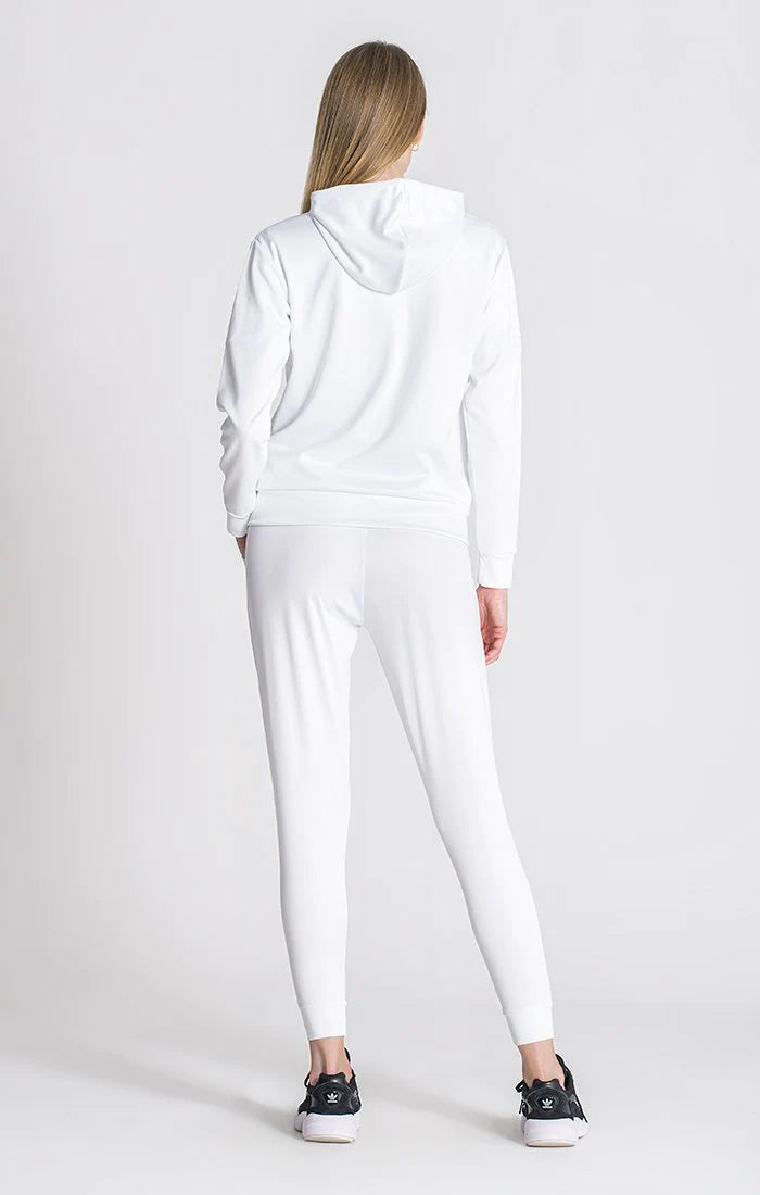 White Gk Play Hoodie Jacket-Clothing - Women-Gianni Kavanagh-Urbanheer