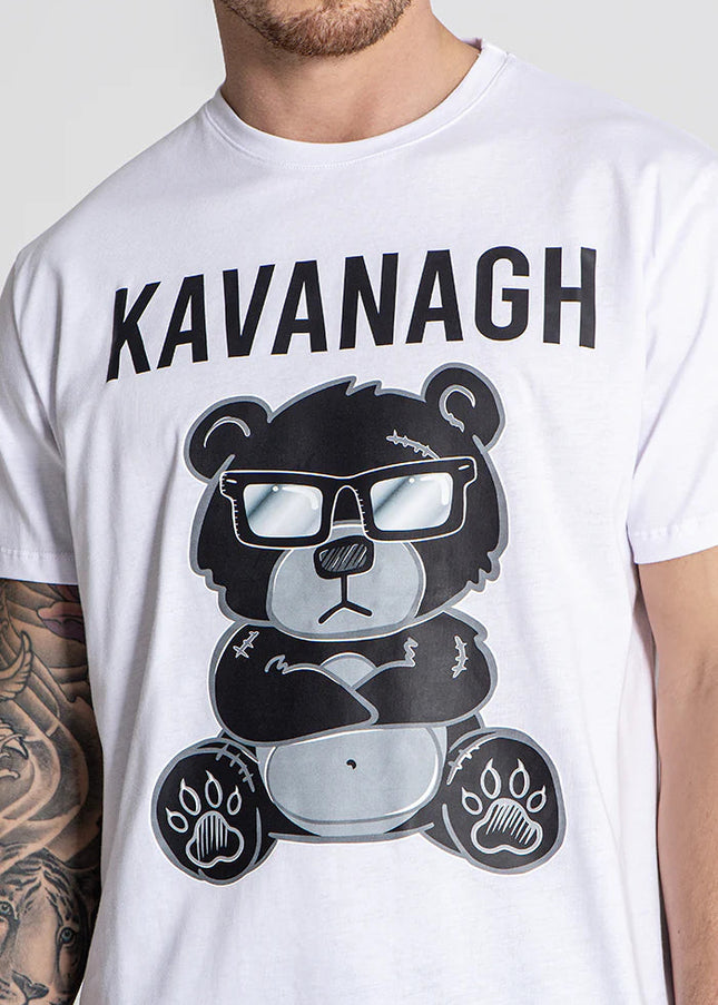 White Mad Bear Tee