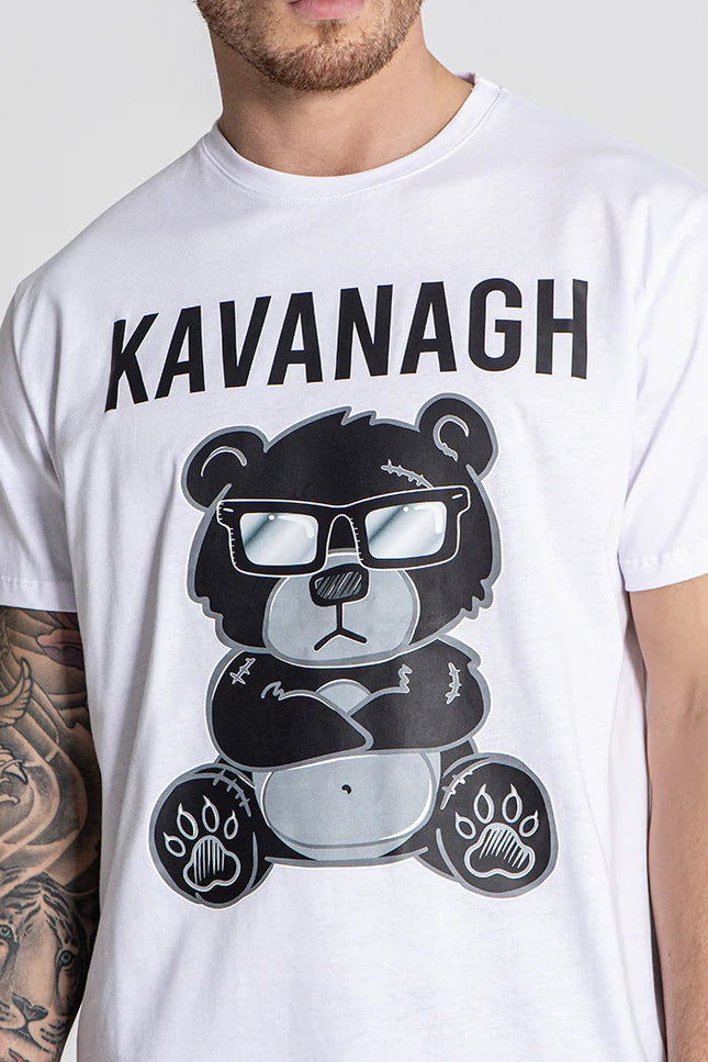 White Mad Bear Tee