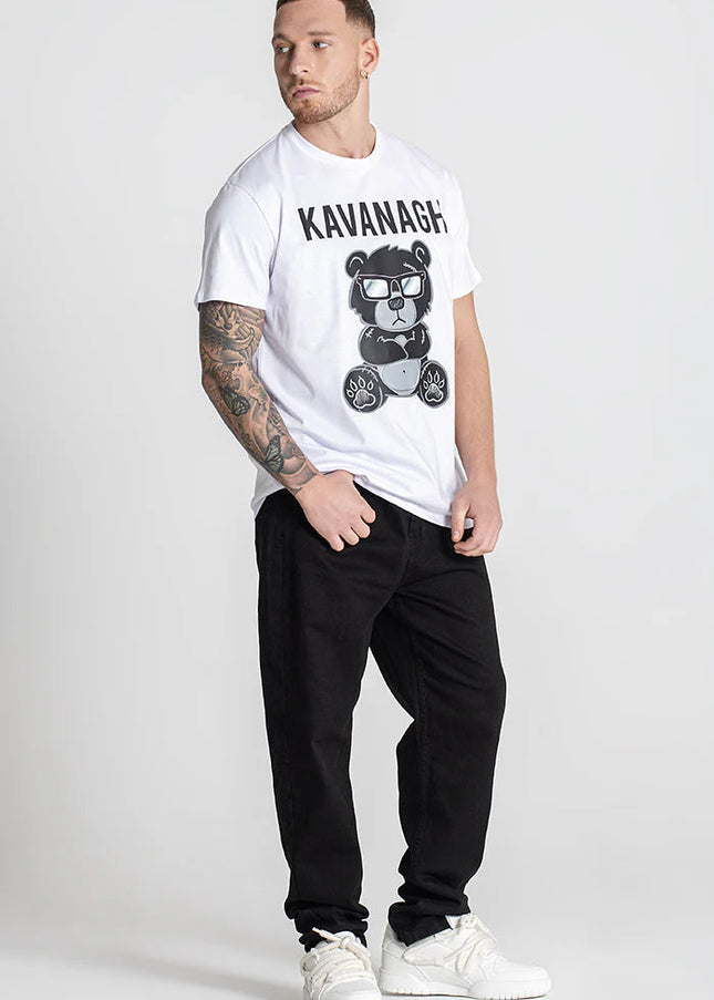 White Mad Bear Tee