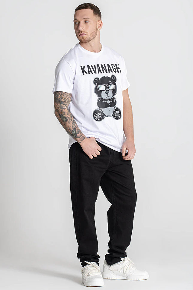 White Mad Bear Tee