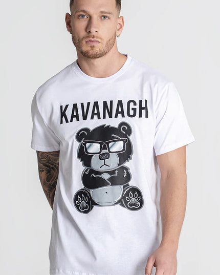 White Mad Bear Tee