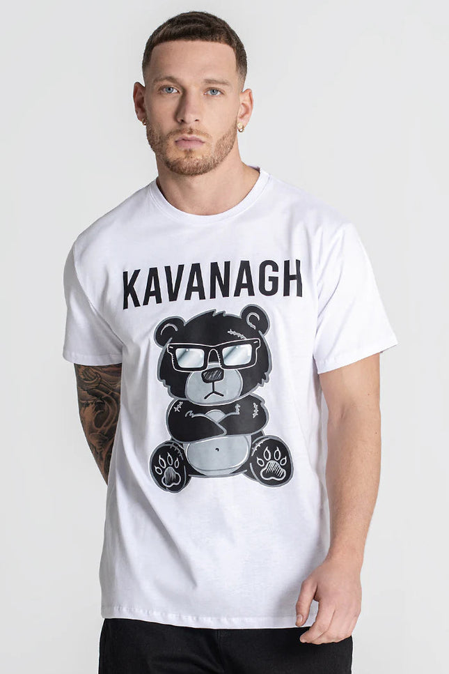 White Mad Bear Tee