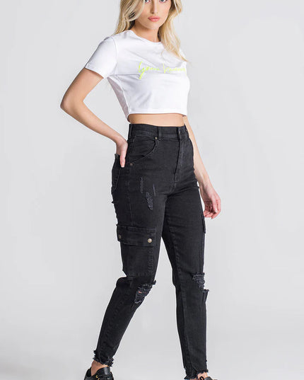 White Neon Yellow Reaction Signature Tee