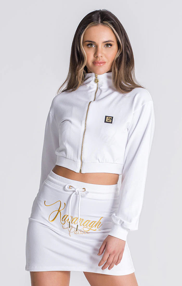 White Palace Zip Jacket-Clothing - Women-Gianni Kavanagh-M-White-Urbanheer