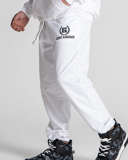 White Unity Loose Joggers