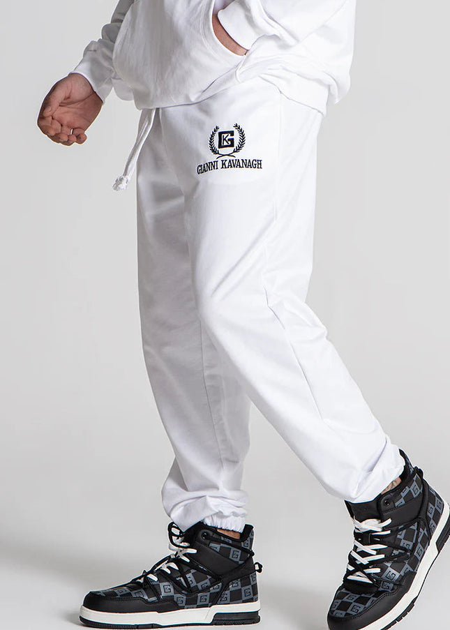 White Unity Loose Joggers