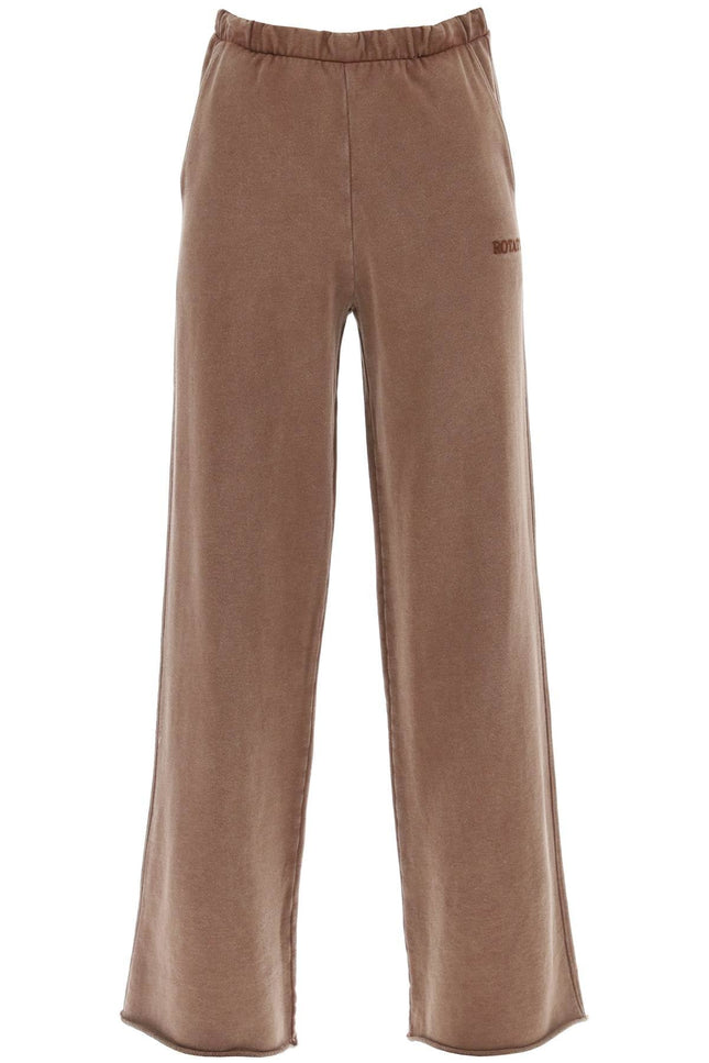 Wide-Legged Sports Pants - Brown