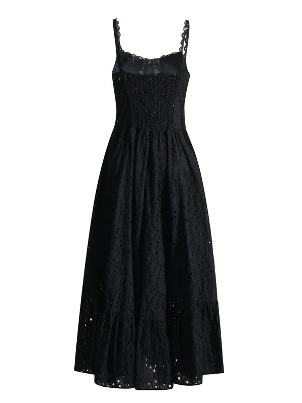 Women Elegant Lace Dress - Beach & Resort Ready Black-Dress-Productseeker-Urbanheer