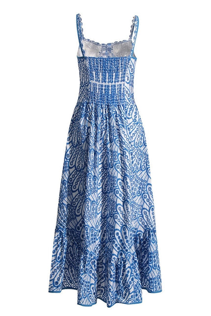 Women Elegant Lace Dress - Beach & Resort Ready Blue-Dress-Productseeker-Urbanheer