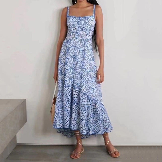 Women Elegant Lace Dress - Beach & Resort Ready Blue-Dress-Productseeker-XS-Urbanheer