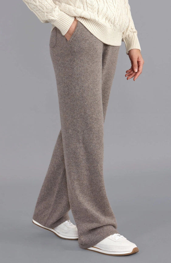 Womens Lambswool Knitted Trousers Vole