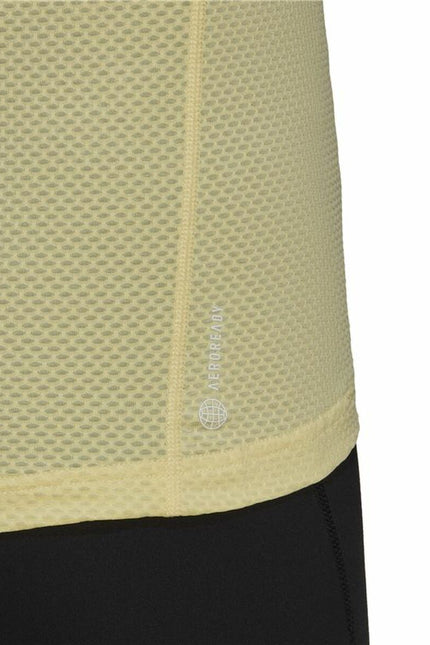 Women’s Short Sleeve T-Shirt Adidas Own Cooler Yellow-Fashion | Accessories > Clothes and Shoes > T-shirts-Adidas-Urbanheer