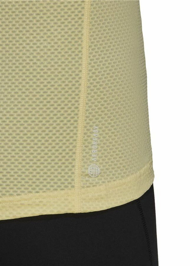 Women’s Short Sleeve T-Shirt Adidas Own Cooler Yellow-Fashion | Accessories > Clothes and Shoes > T-shirts-Adidas-Urbanheer