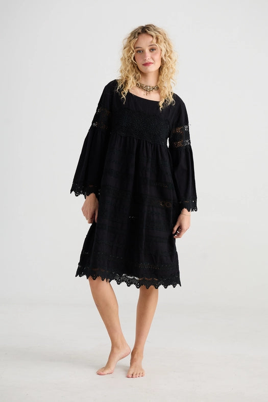 Women's - Sweetpea Lace Dress - Ebony