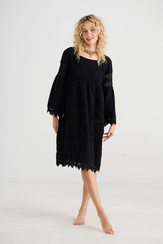 Women's - Sweetpea Lace Dress - Ebony