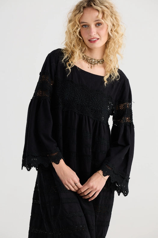 Women's - Sweetpea Lace Dress - Ebony