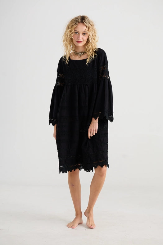 Women's - Sweetpea Lace Dress - Ebony