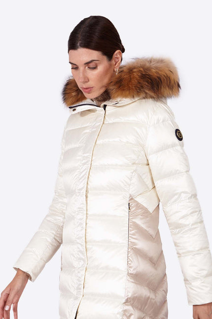 Women's down jacket ADA Nacre