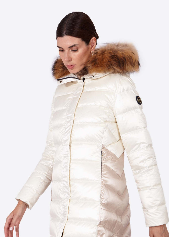 Women's down jacket ADA Nacre