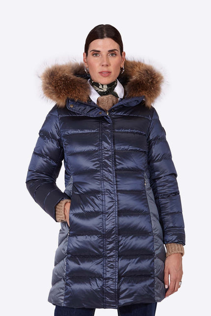 Women's down jacket ADA Navy