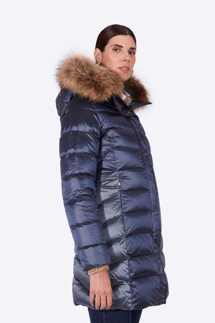 Women's down jacket ADA Navy