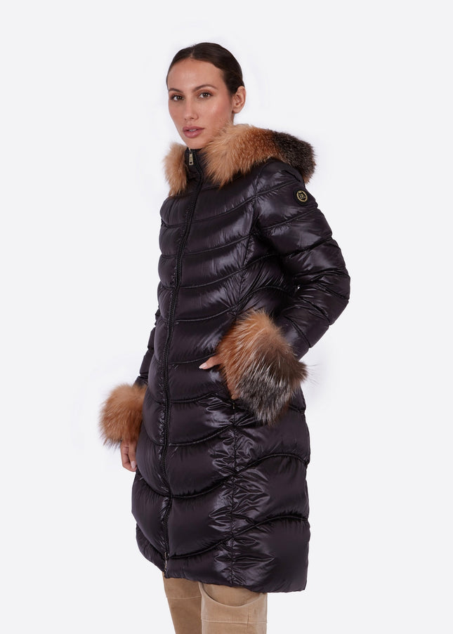 Women's down jacket CARLOTA BLACK/S