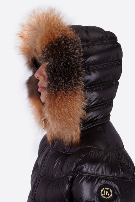 Women's down jacket CARLOTA BLACK/S