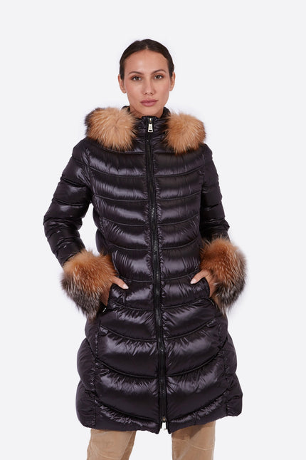 Women's down jacket CARLOTA BLACK/S