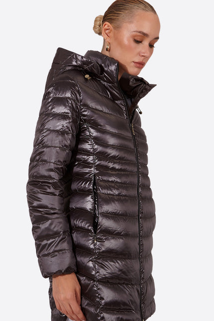 Women's down jacket CRIS Anthracite