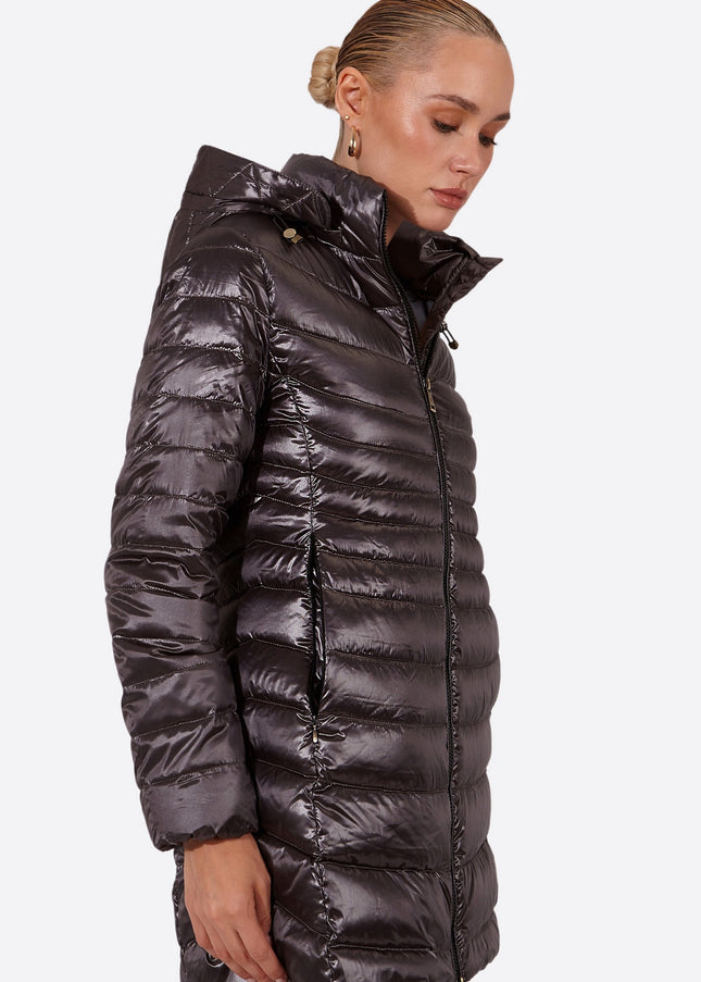 Women's down jacket CRIS Anthracite