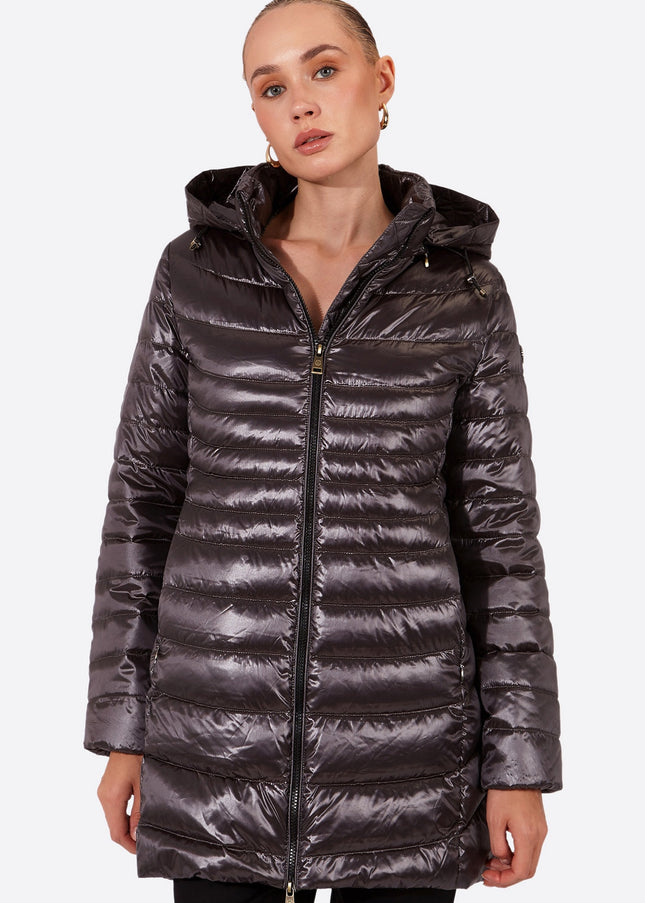 Women's down jacket CRIS Anthracite