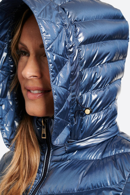 Women's down jacket CRIS Azul Acero