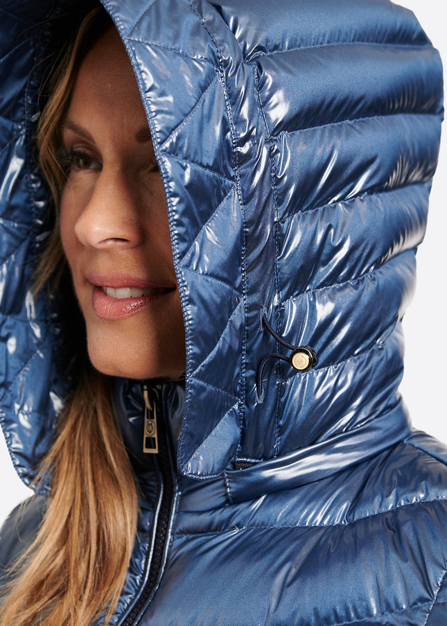 Women's down jacket CRIS Azul Acero