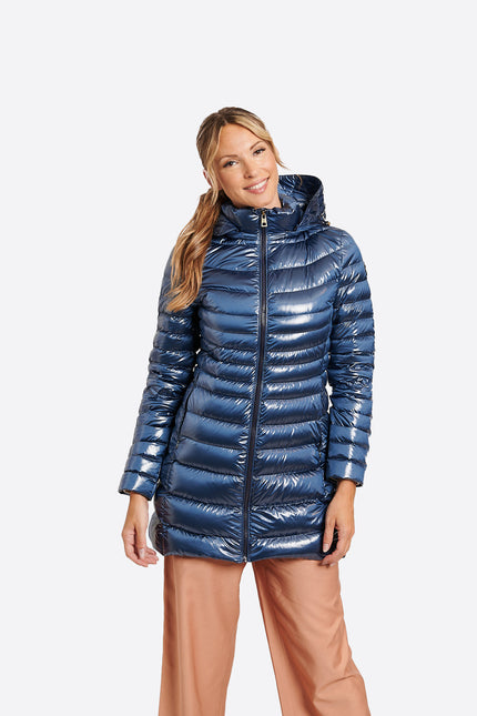 Women's down jacket CRIS Azul Acero