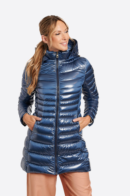 Women's down jacket CRIS Azul Acero