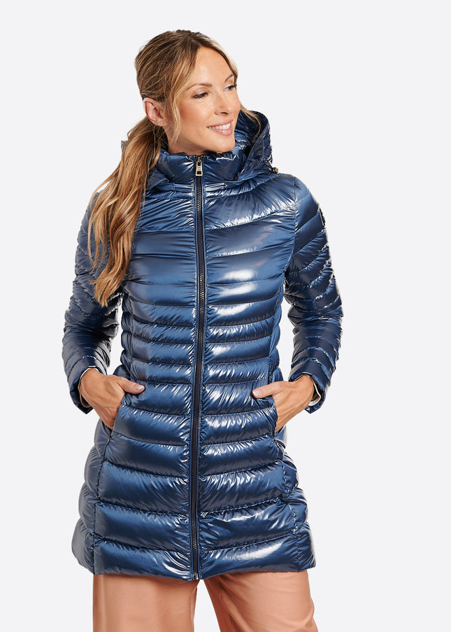 Women's down jacket CRIS Azul Acero