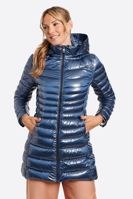 Women's down jacket CRIS Azul Acero