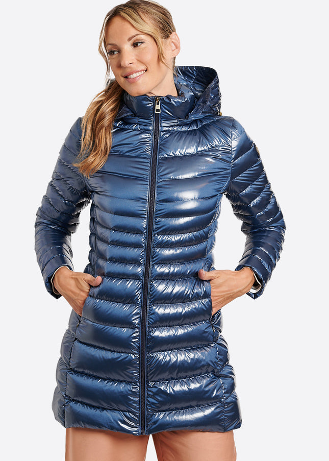 Women's down jacket CRIS Azul Acero