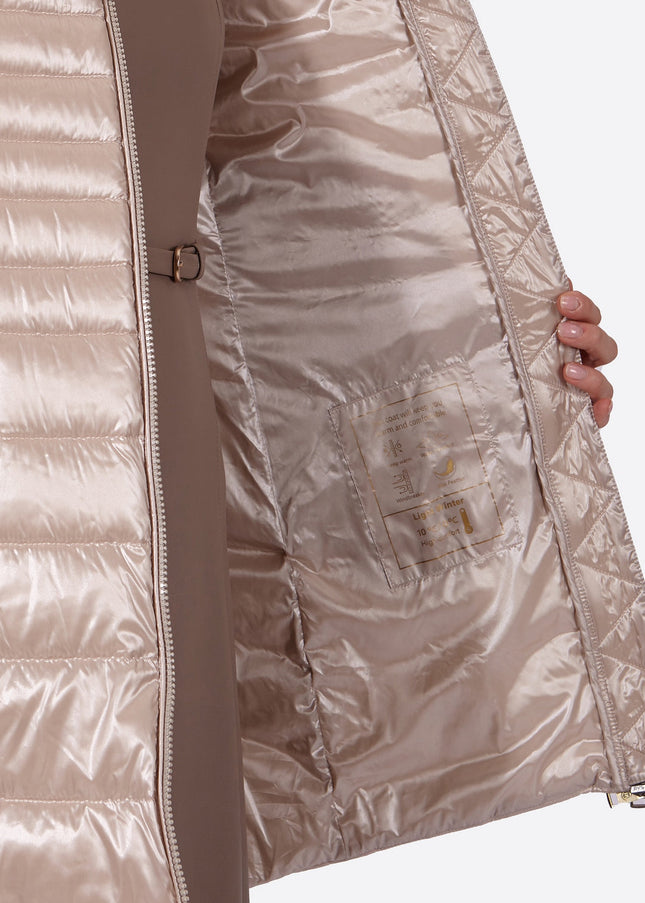 Women's down jacket CRIS Champagne