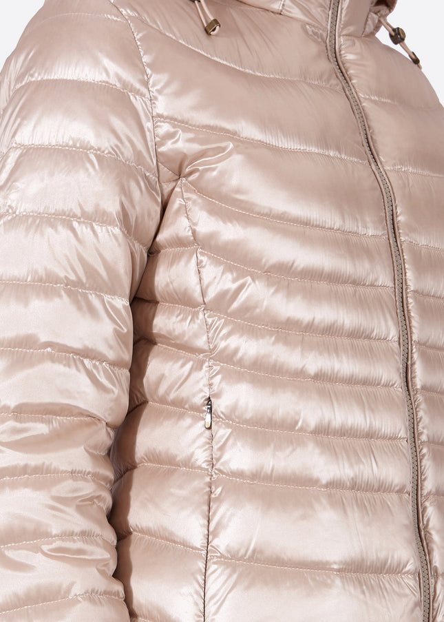 Women's down jacket CRIS Champagne