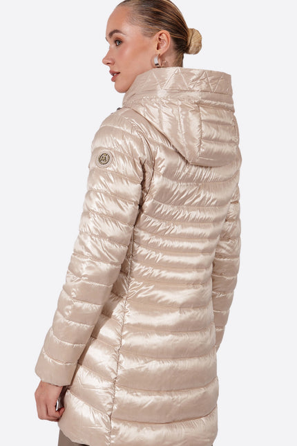 Women's down jacket CRIS Champagne