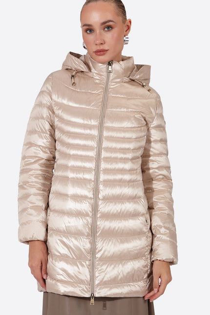 Women's down jacket CRIS Champagne