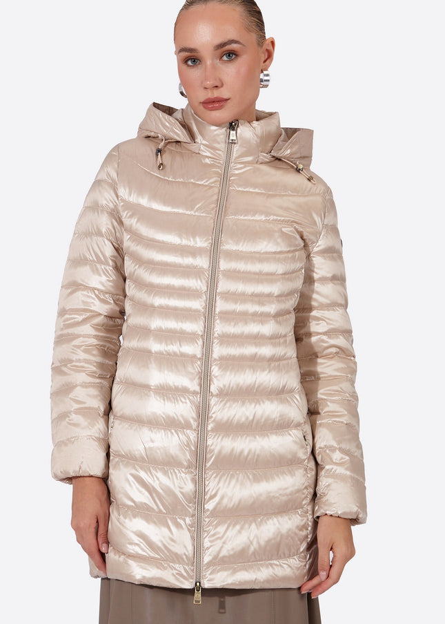 Women's down jacket CRIS Champagne