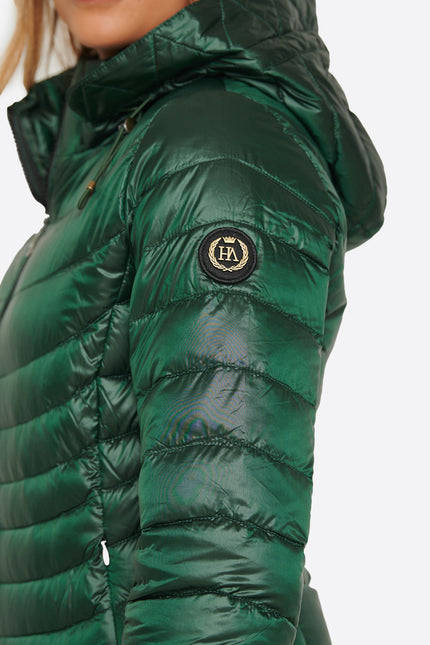 Women's down jacket CRIS Green Forest