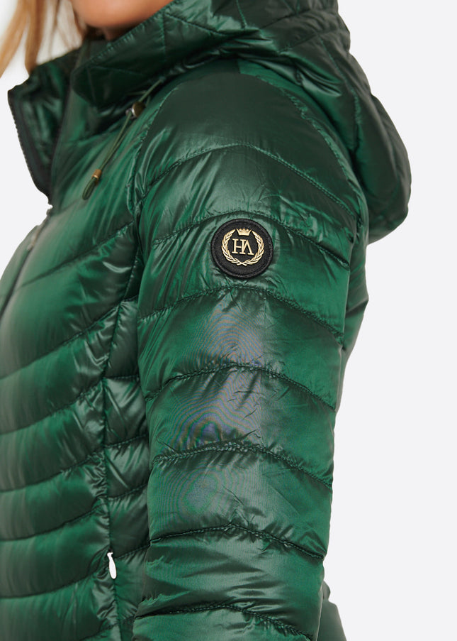 Women's down jacket CRIS Green Forest