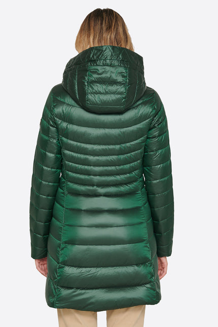 Women's down jacket CRIS Green Forest